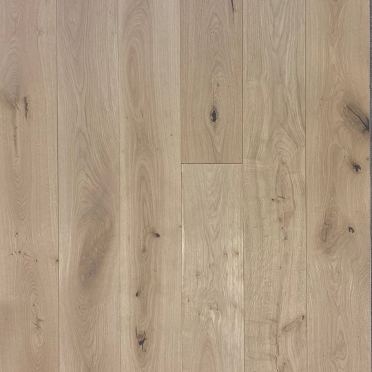 Close-up of a wooden floor with a natural finish