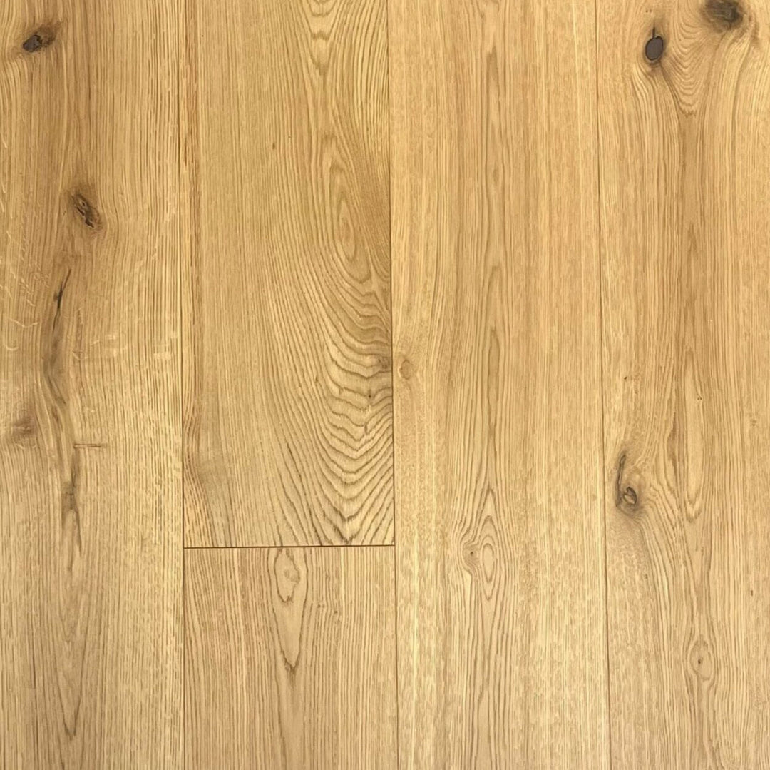 Close-up of a wooden floor with visible grain and texture