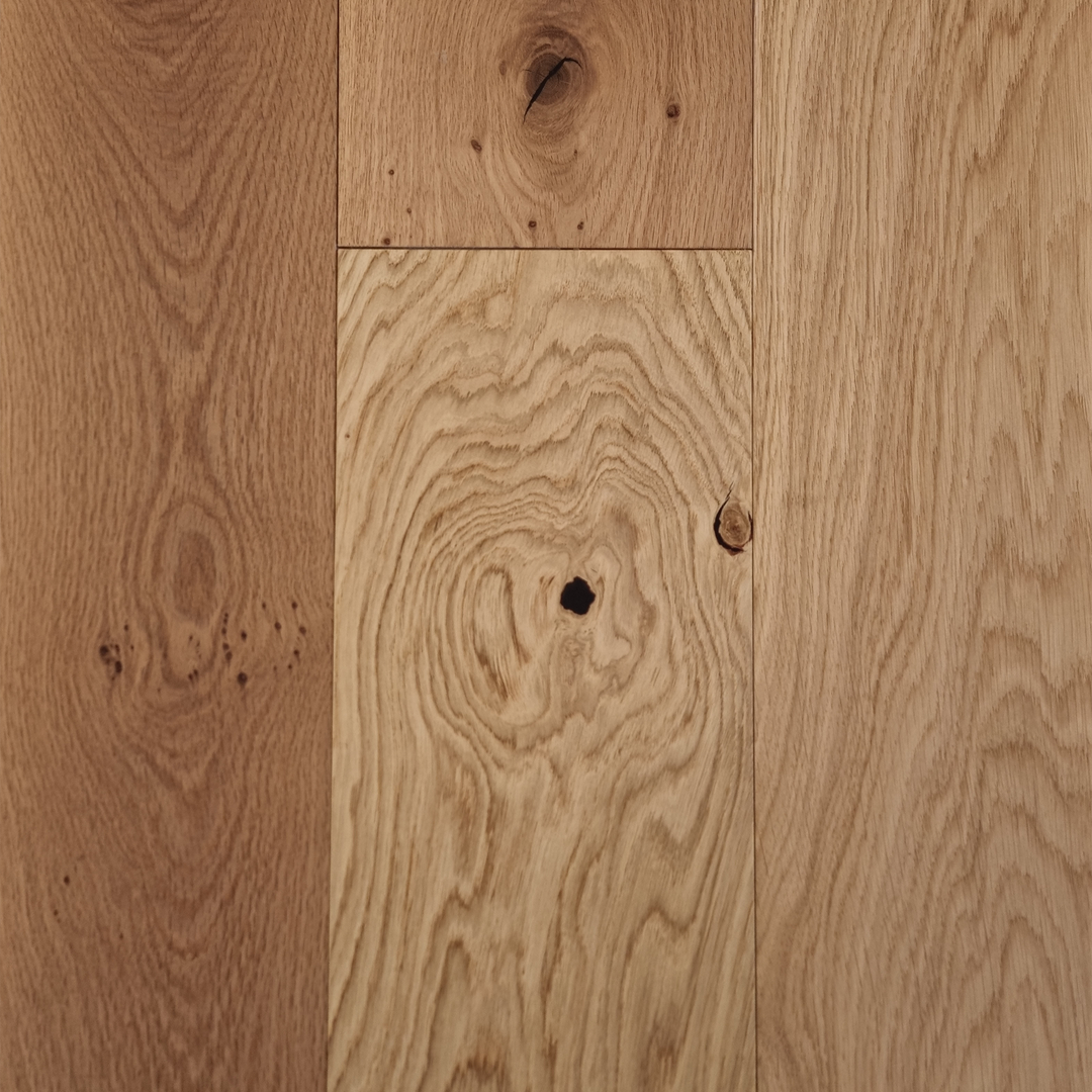 Close-up of wooden flooring with natural grain and texture
