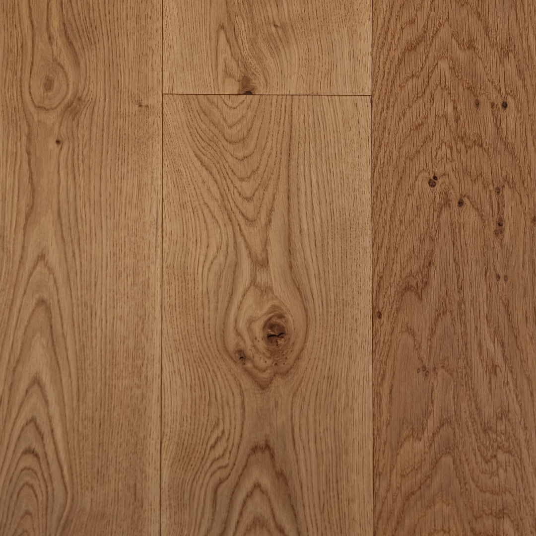 Close-up of wooden flooring with a natural finish