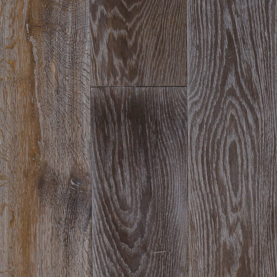 Close-up of wooden flooring with a rustic finish