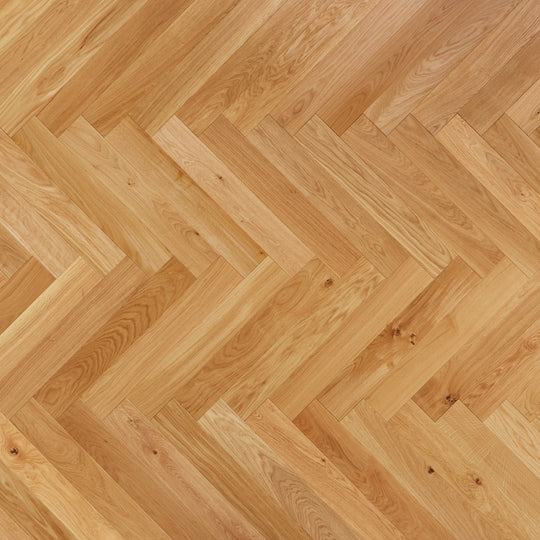 Wingate Oak parquet floor with herringbone pattern