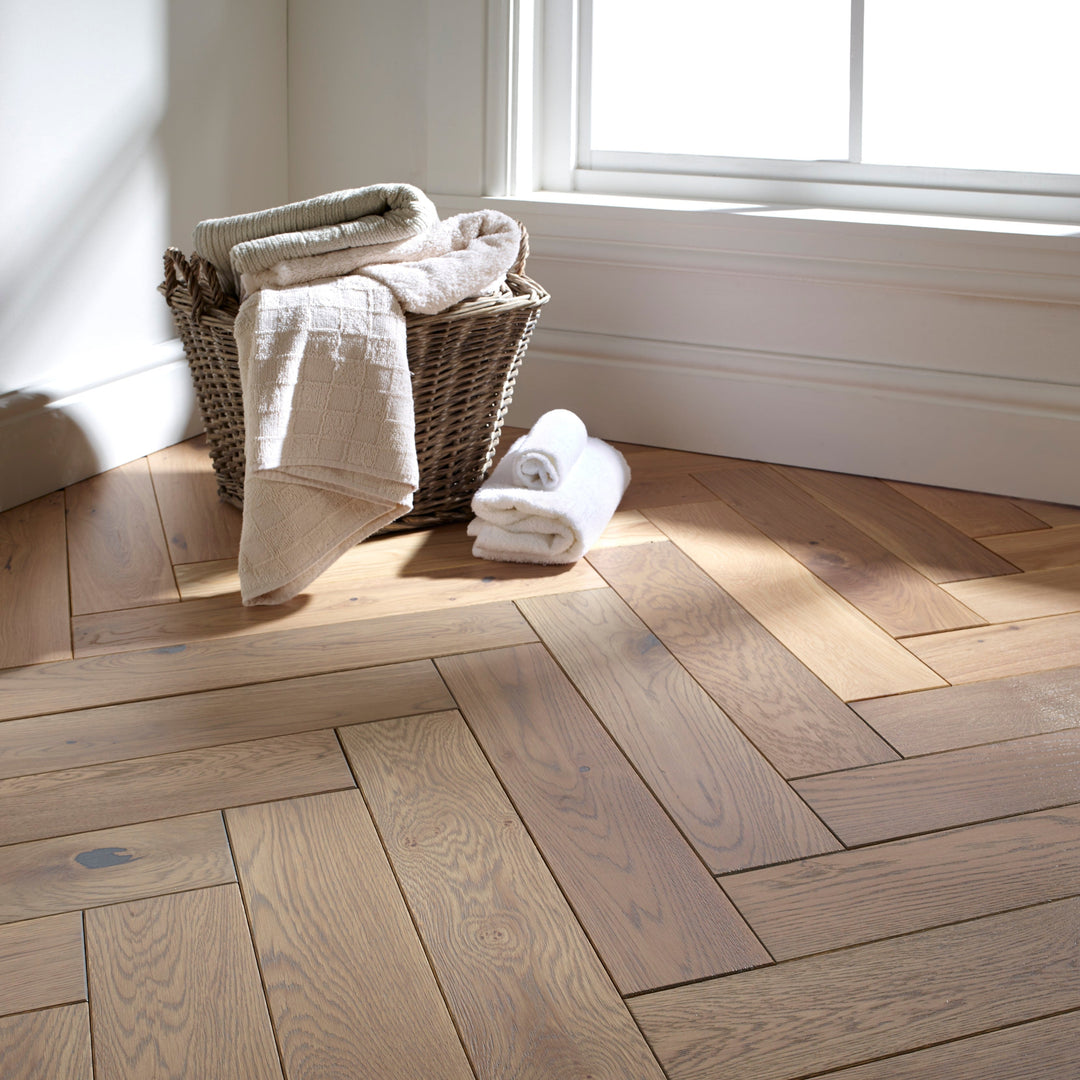 Paddington herringbone pattern parquet floor