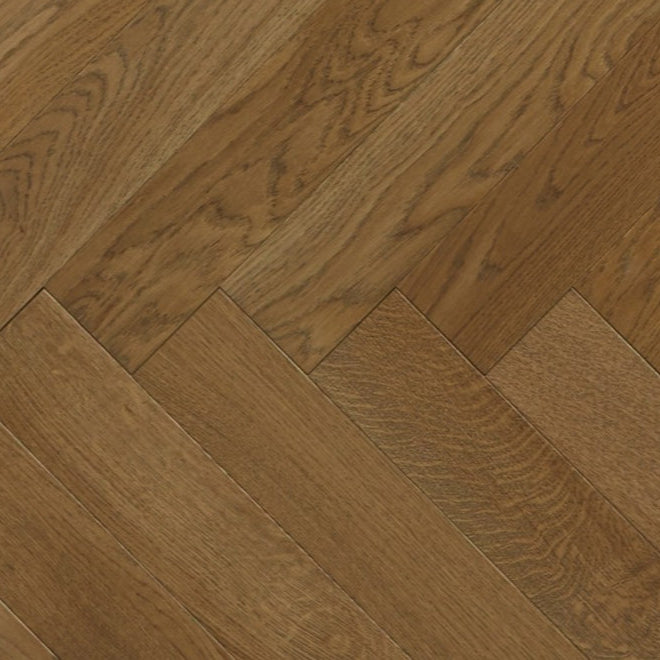Foxley Oak parquet flooring in herringbone pattern