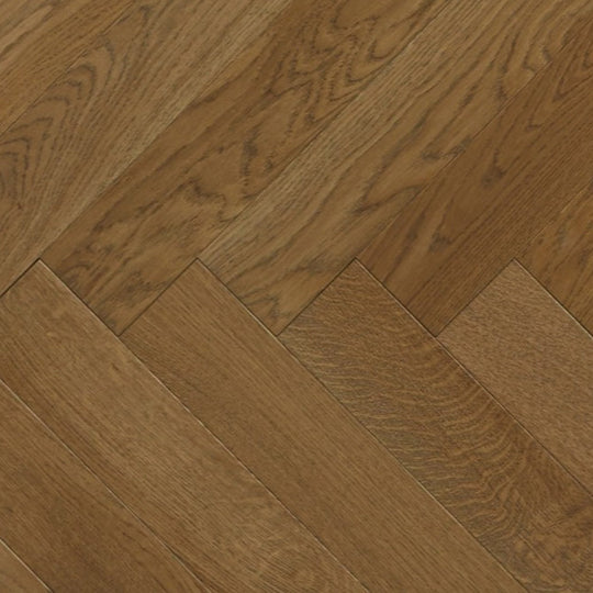 Foxley Oak parquet flooring in herringbone pattern