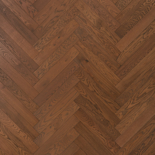 Mayfair Oak flooring with a herringbone pattern