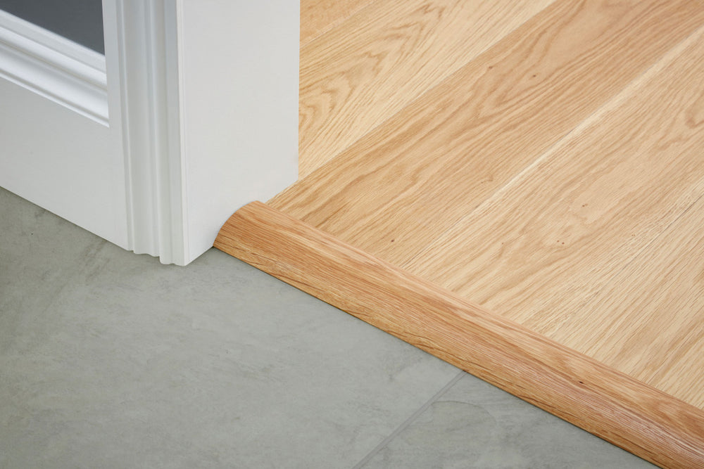 Oak Ramp 20 63 2700 with Fixing UV Satin Lacquer - M H Flooring