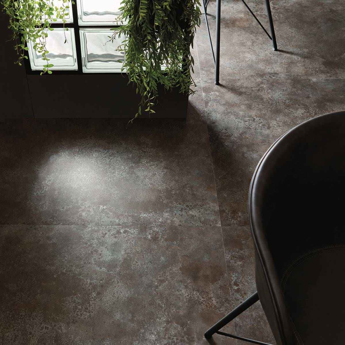 Black Burnished Metal, Amtico Signature, Sample