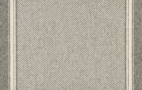 Silverhow Grey Herringbone Runner, Brockway Lakeland Herdwick, Sample